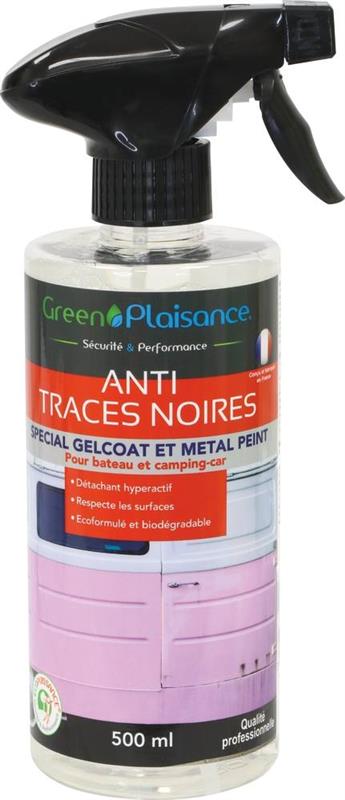 Nettoyant/détachant spécial traces noires - Flacon spray de 500ml - Green Plaisance 09934